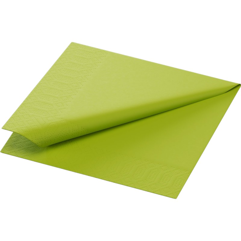 Gewatteerde servetten - 2-laags - "Kiwi" - 24x24cm - 8 x 300 servetten